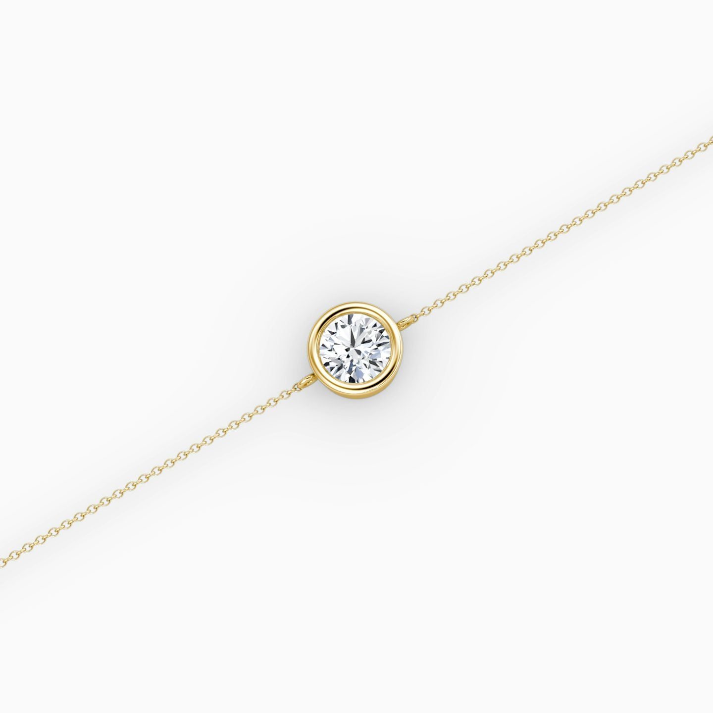 Round Bezel Solitaire Bracelet