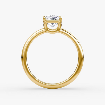 The Signature Radiant Engagement Ring in Large Band