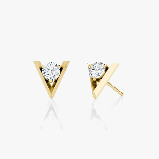 V Solitaire Studs