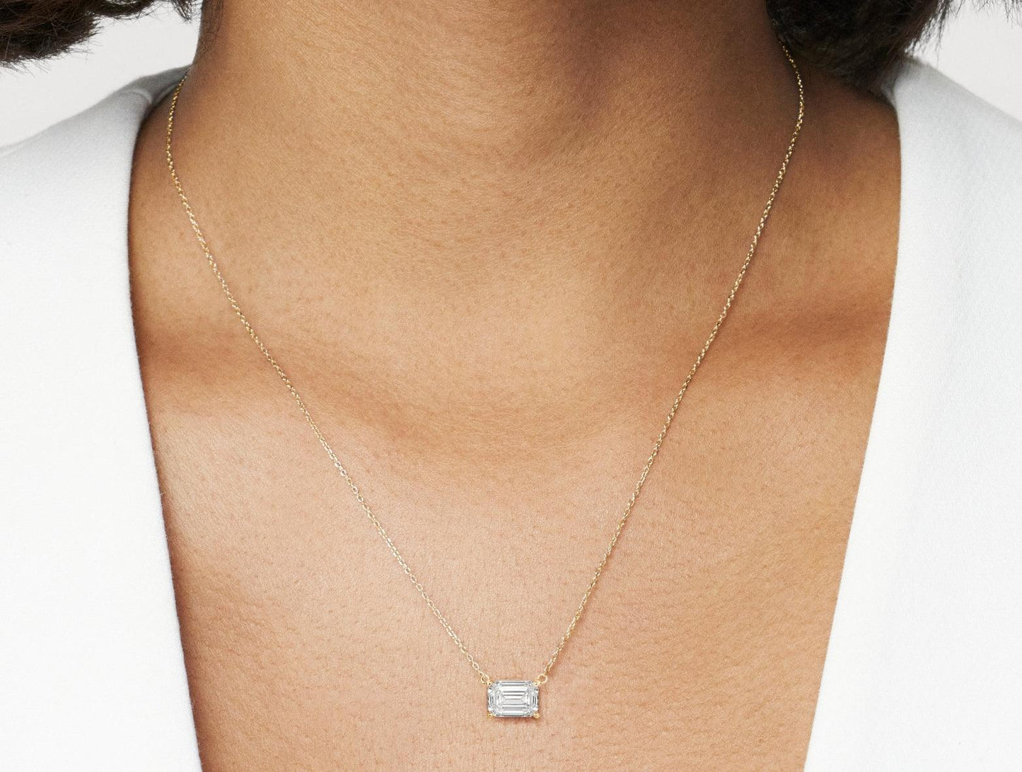 Emerald Cut Pendant