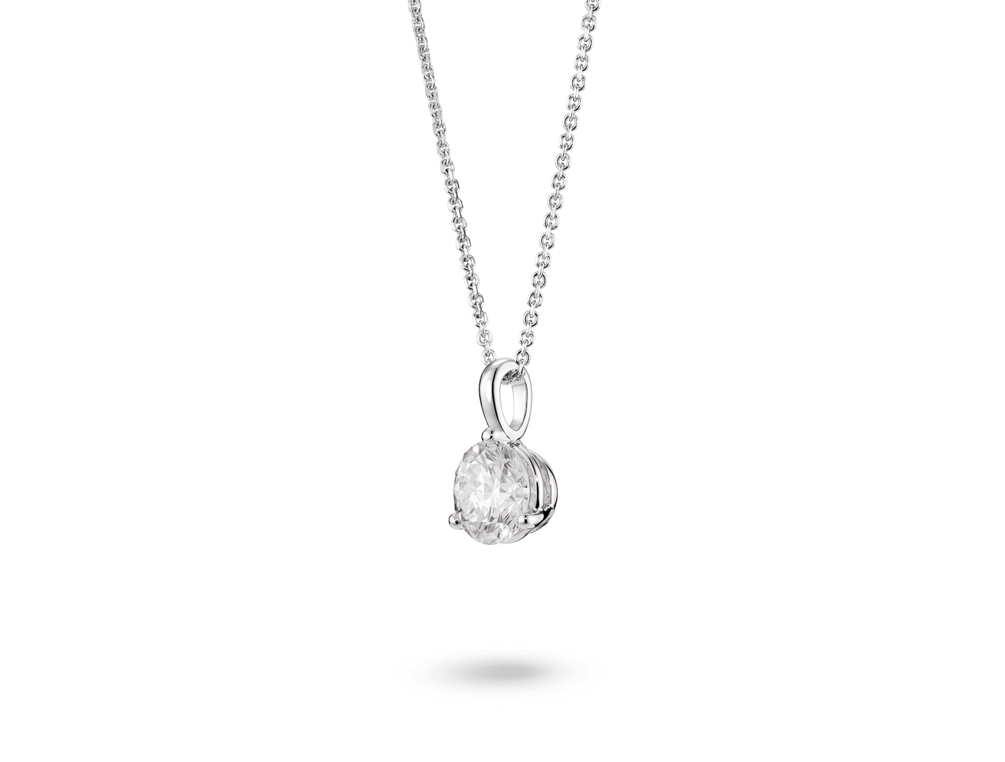 Round Brilliant Solitaire Bale Pendant