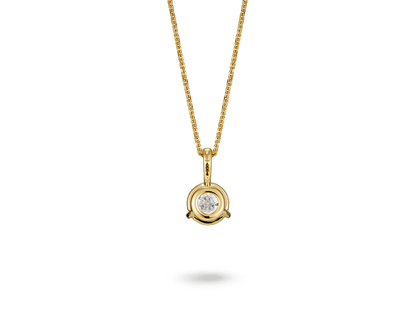 Round Brilliant Solitaire Bale Pendant