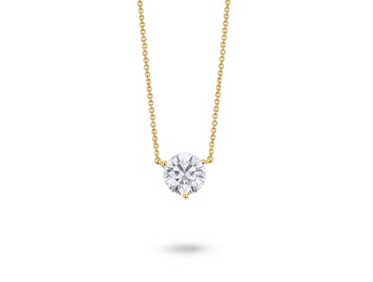 Round Brilliant Solitaire Pendant