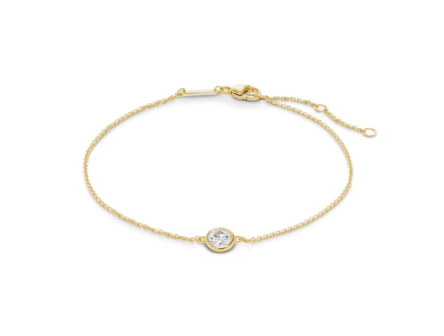 Round Brilliant Bezel Bracelet