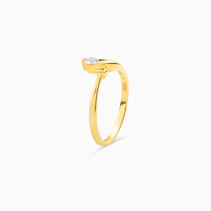 Dainty Contour Band with Diamond (Ready to Ship)