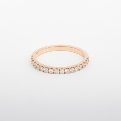 Essential Band Half Pave Ring