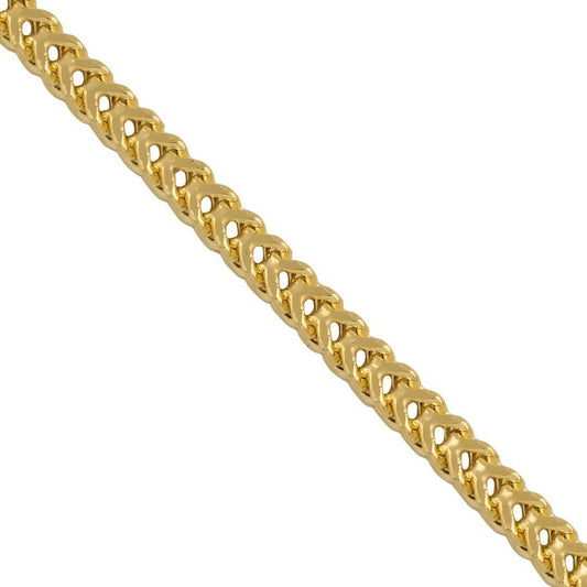 14K Yellow Gold Franco Chain 2.5 mm