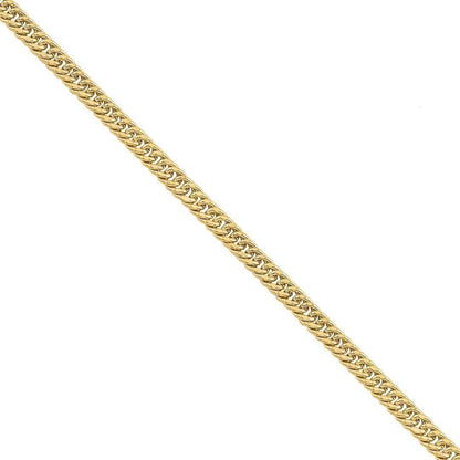 10k Yellow Gold Hollow Double Link Cuban Chain 5 mm