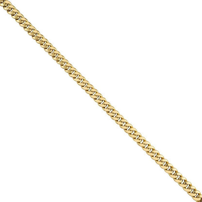 10k Yellow Gold Hollow Cuban Link Chain 5.5 mm