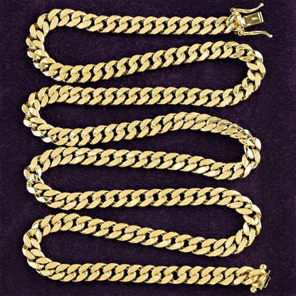 10k Yellow Gold Hollow Cuban Link Chain 5.5 mm