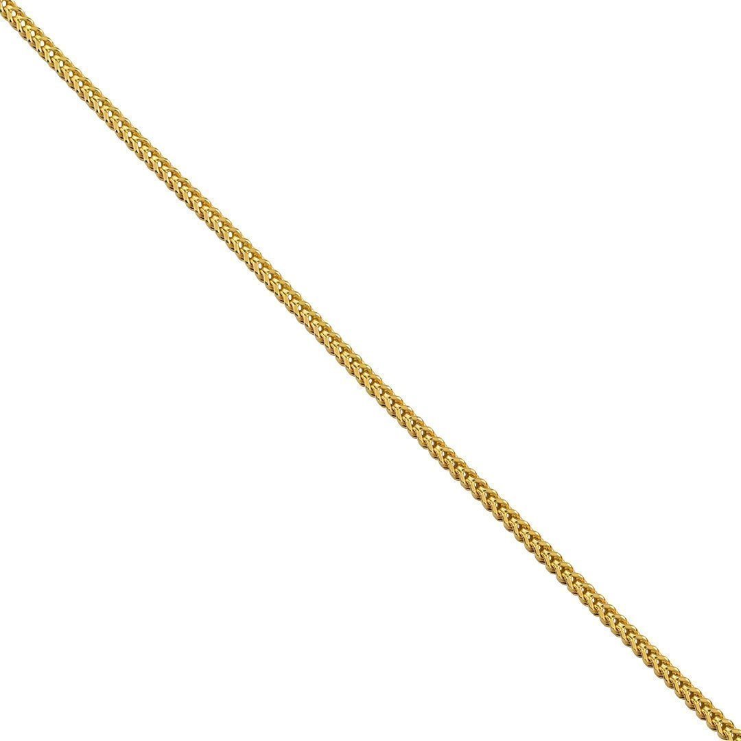 14k Yellow Gold Mens Franco Chain 4 mm