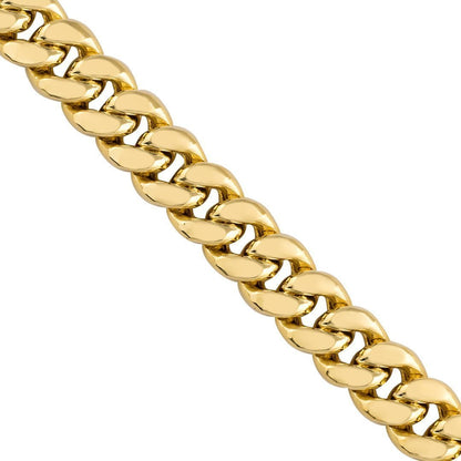 10k Yellow Gold Hollow Cuban Link Chain 5.5 mm